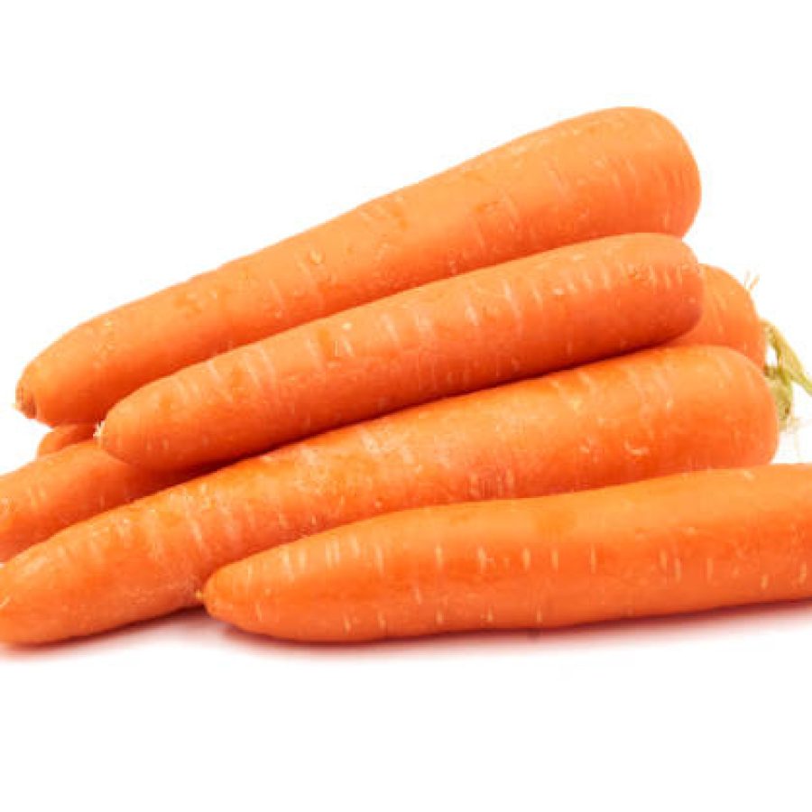 Carrots isolated on white background