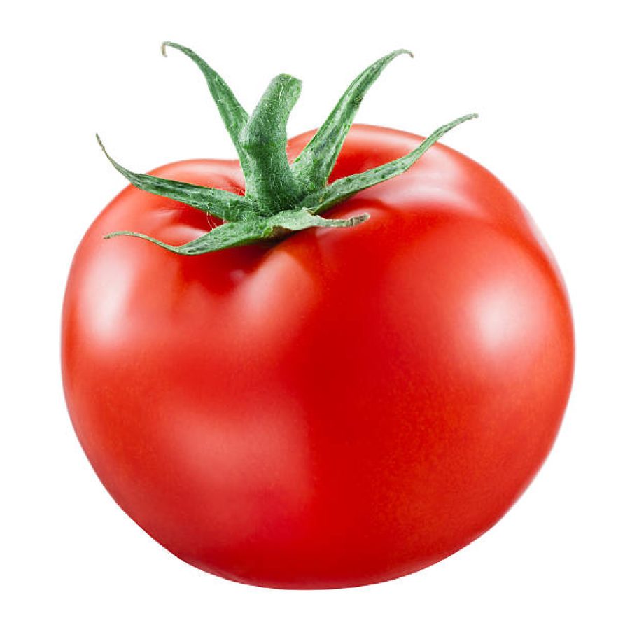 Tomato isolated on white background