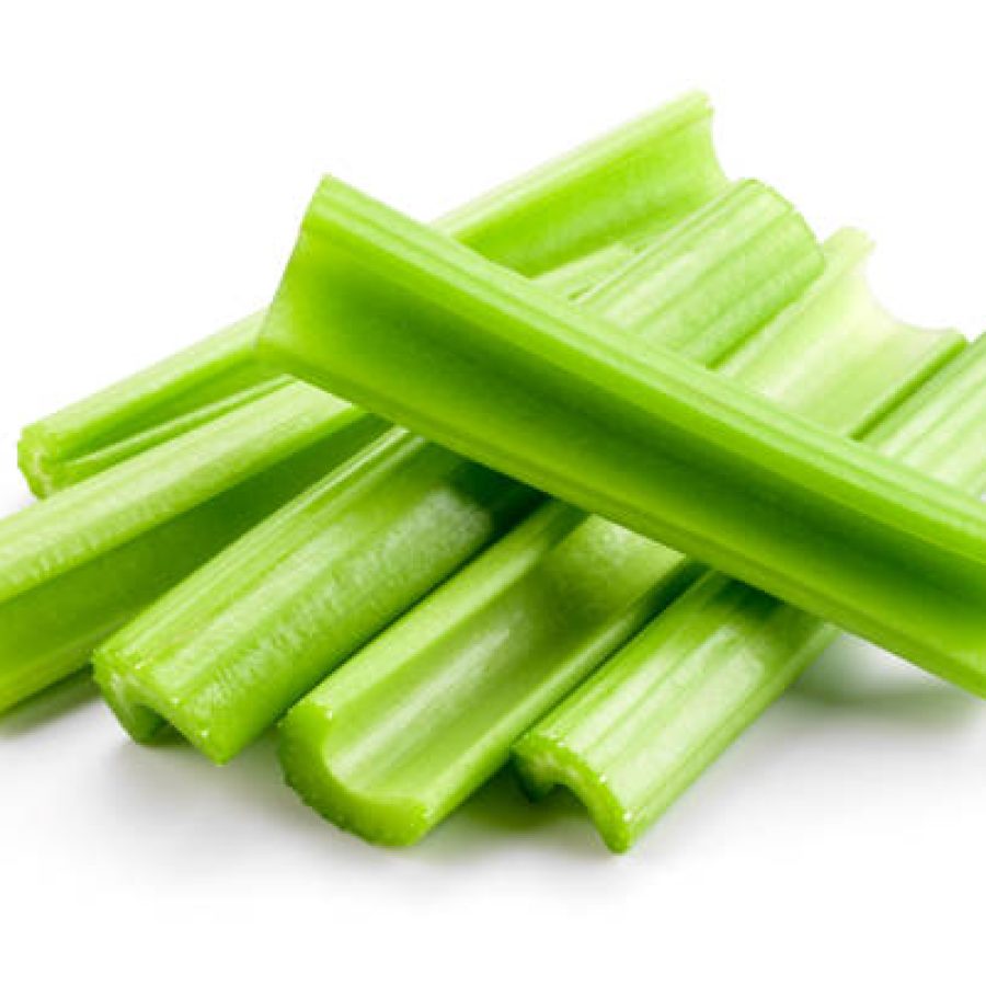 Celery sticks. Celery isolated. celery stalk on white background.